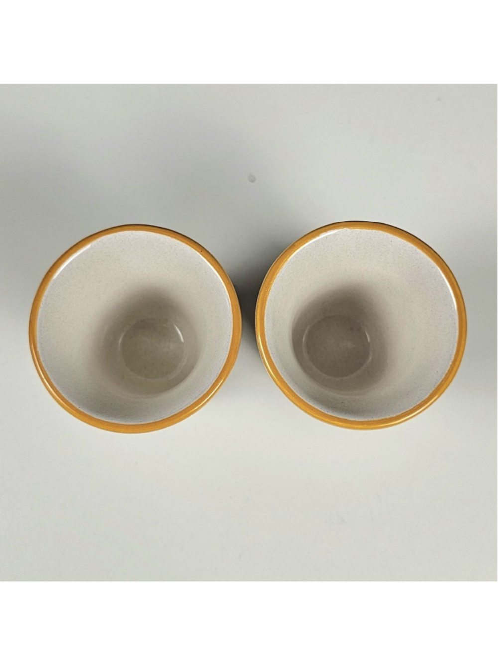 Set of 2 Deruta Pallini Limoncello Italian Pottery Shot Glasses - Excellent - Picture 4 of 10